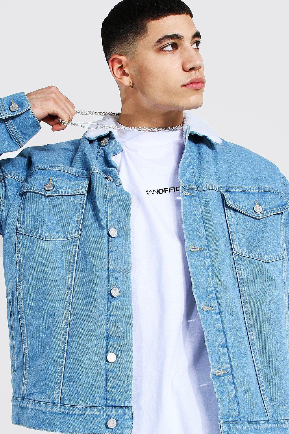 Boohoo mens hot sale denim jacket